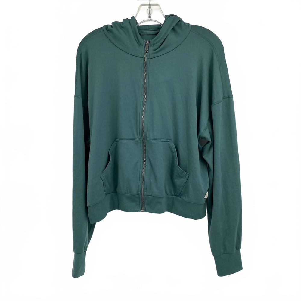 Vuori Green Full Zip Hoodie Sweatshirt | Women’s Size L (Regular)